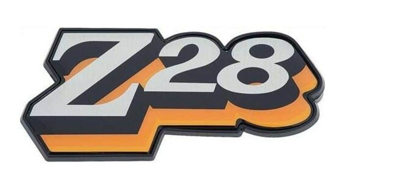 78 Camaro Z28 Fuel Door Emblem: YELLOW
